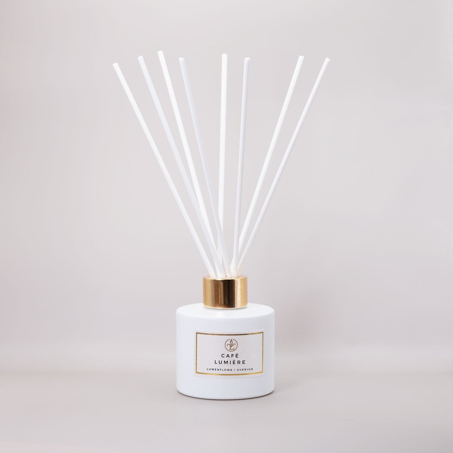 Reed Diffuser | Café Lumière Gold White - LumenFlows