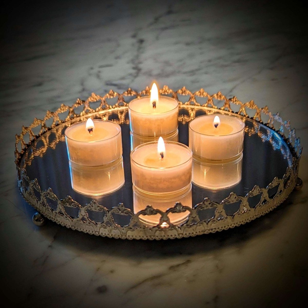 Scented Tealight Candle | Cedarwood Charm | Doftvärmeljus - LumenFlows 2